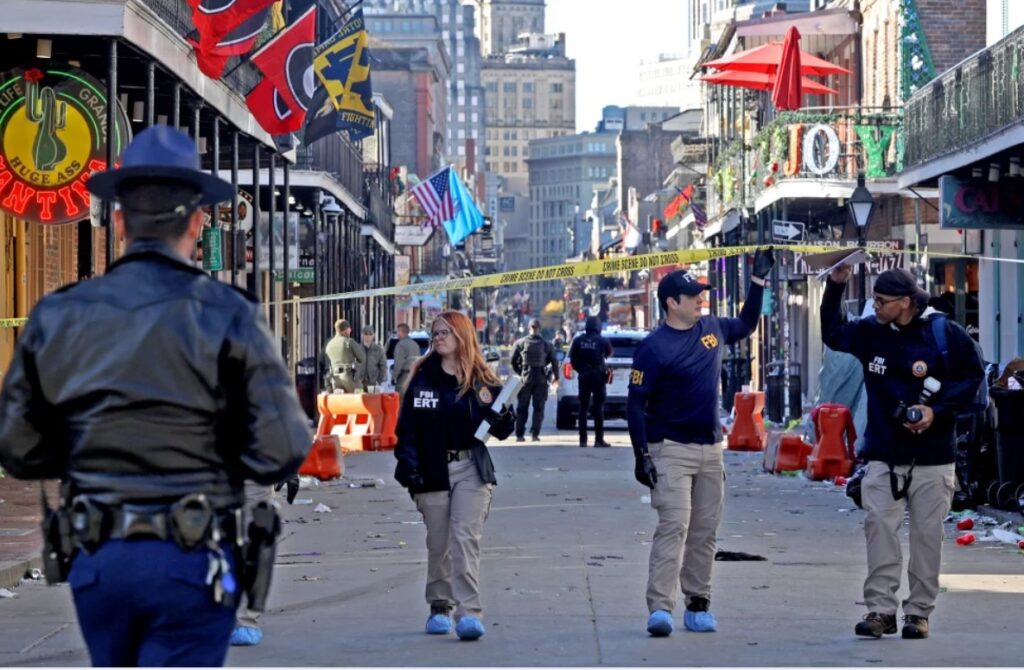 The terror attacks in New Orleans and Las Vegas have cast a shadow over the New Year's celebrations,